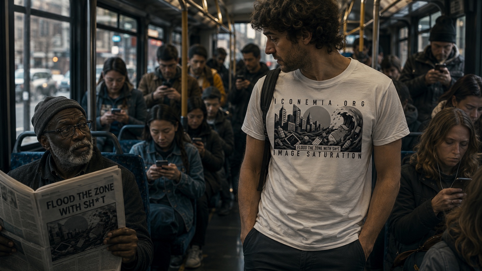 ICONEMIA T-shirt bus scene